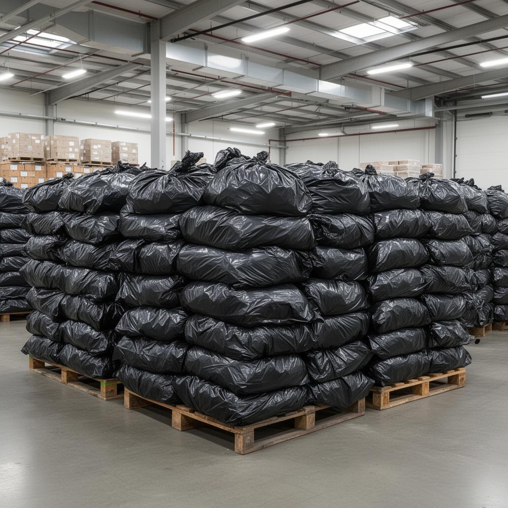 Heavy duty garbage bag roll
